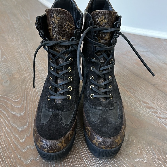 Louis Vuitton platform boot monogram - Picture 3 of 5